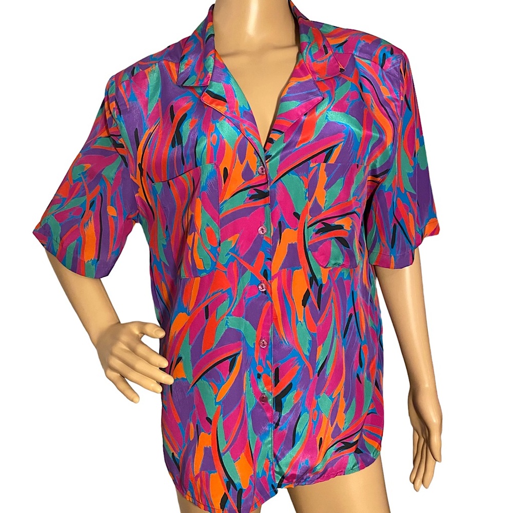 VINTAGE PERSONAL BRUSHSTROKE BUTTON DOWN SHIRT